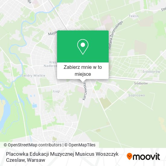 Mapa Placowka Edukacji Muzycznej Musicus Woszczyk Czeslaw