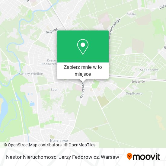 Mapa Nestor Nieruchomosci Jerzy Fedorowicz