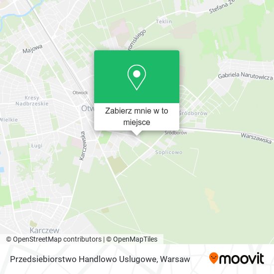 Mapa Przedsiebiorstwo Handlowo Uslugowe