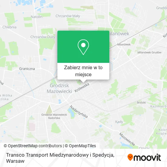 Mapa Transco Transport Miedzynarodowy i Spedycja