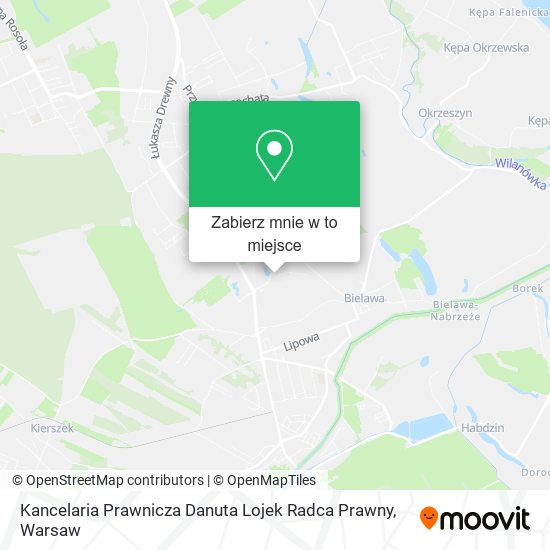 Mapa Kancelaria Prawnicza Danuta Lojek Radca Prawny