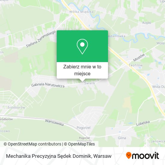 Mapa Mechanika Precyzyjna Sędek Dominik