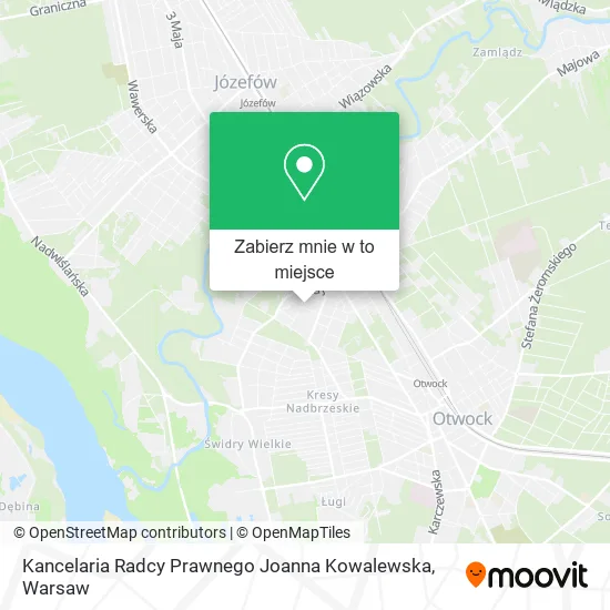 Mapa Kancelaria Radcy Prawnego Joanna Kowalewska
