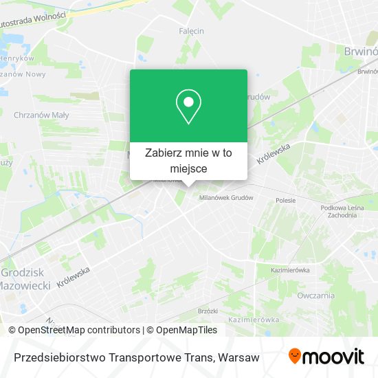 Mapa Przedsiebiorstwo Transportowe Trans