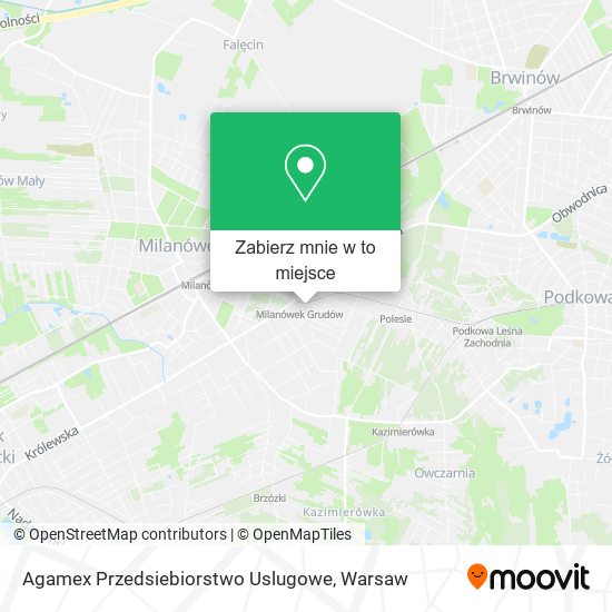 Mapa Agamex Przedsiebiorstwo Uslugowe