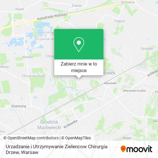 Mapa Urzadzanie i Utrzymywanie Zielencow Chirurgia Drzew