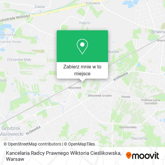 Mapa Kancelaria Radcy Prawnego Wiktoria Cieślikowska