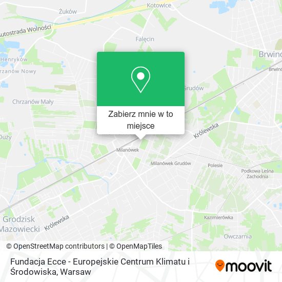 Mapa Fundacja Ecce - Europejskie Centrum Klimatu i Środowiska