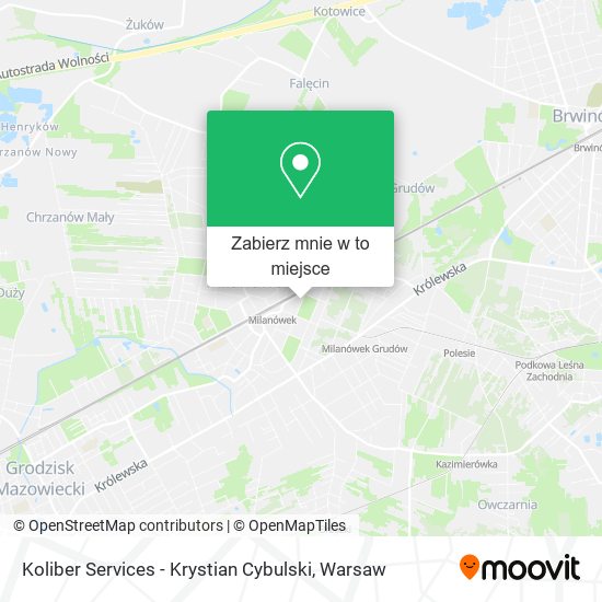 Mapa Koliber Services - Krystian Cybulski