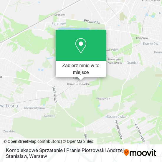 Mapa Kompleksowe Sprzatanie i Pranie Piotrowski Andrzej Stanislaw