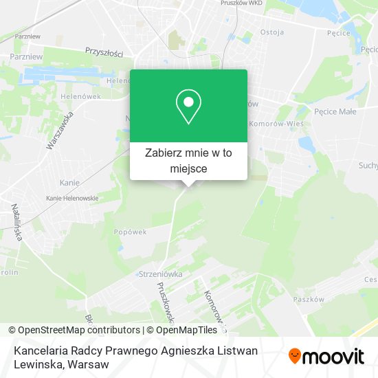 Mapa Kancelaria Radcy Prawnego Agnieszka Listwan Lewinska