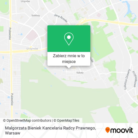 Mapa Malgorzata Bieniek Kancelaria Radcy Prawnego