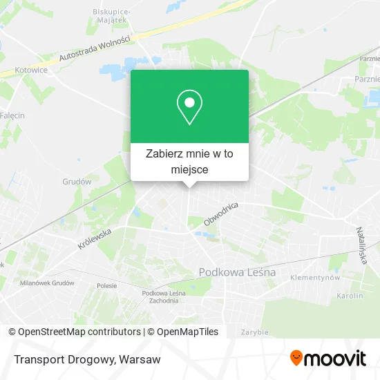 Mapa Transport Drogowy