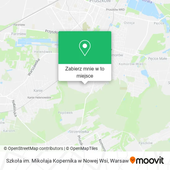 Mapa Szkoła im. Mikołaja Kopernika w Nowej Wsi