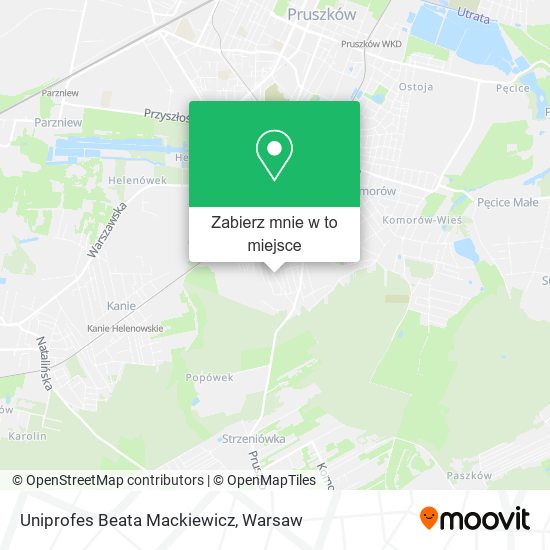 Mapa Uniprofes Beata Mackiewicz