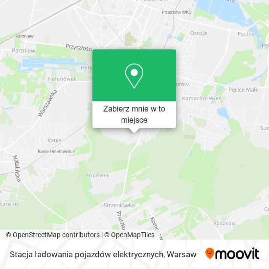 Mapa Stacja ładowania pojazdów elektrycznych