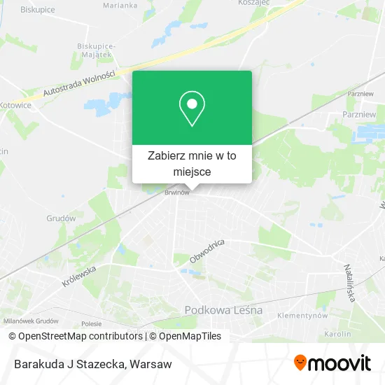 Mapa Barakuda J Stazecka