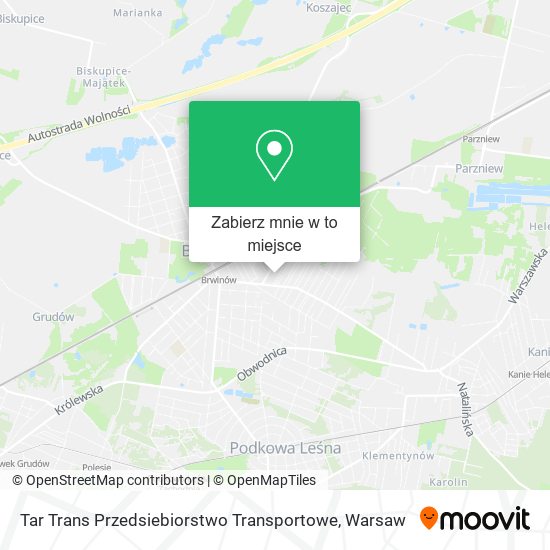 Mapa Tar Trans Przedsiebiorstwo Transportowe