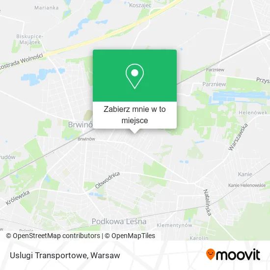 Mapa Uslugi Transportowe