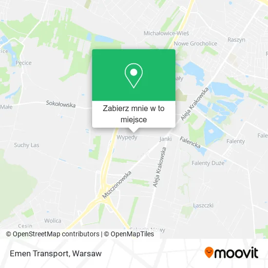 Mapa Emen Transport