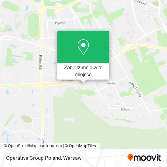 Mapa Operative Group Poland