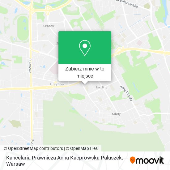 Mapa Kancelaria Prawnicza Anna Kacprowska Paluszek