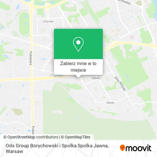 Mapa Ods Group Borychowski i Spolka Spolka Jawna