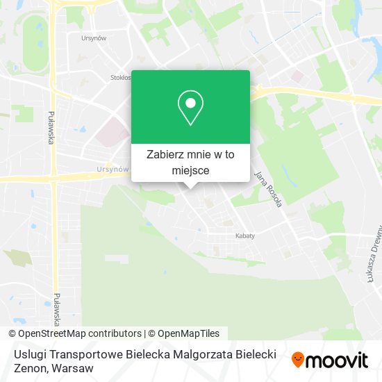 Mapa Uslugi Transportowe Bielecka Malgorzata Bielecki Zenon