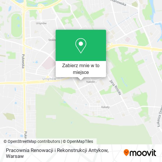 Mapa Pracownia Renowacji i Rekonstrukcji Antykow