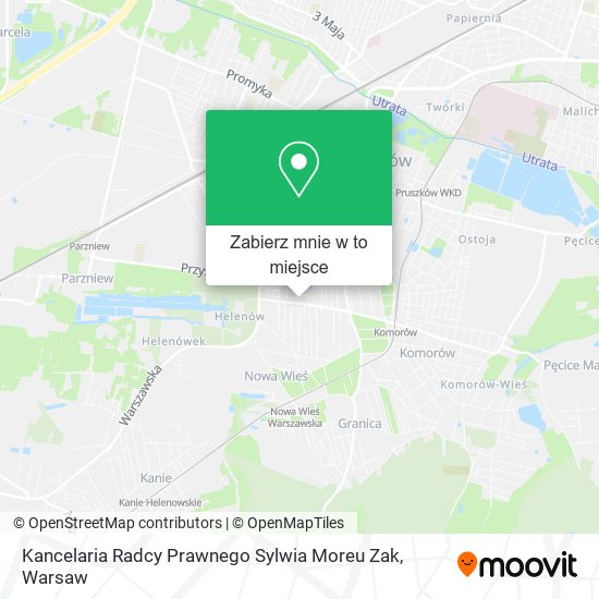 Mapa Kancelaria Radcy Prawnego Sylwia Moreu Zak