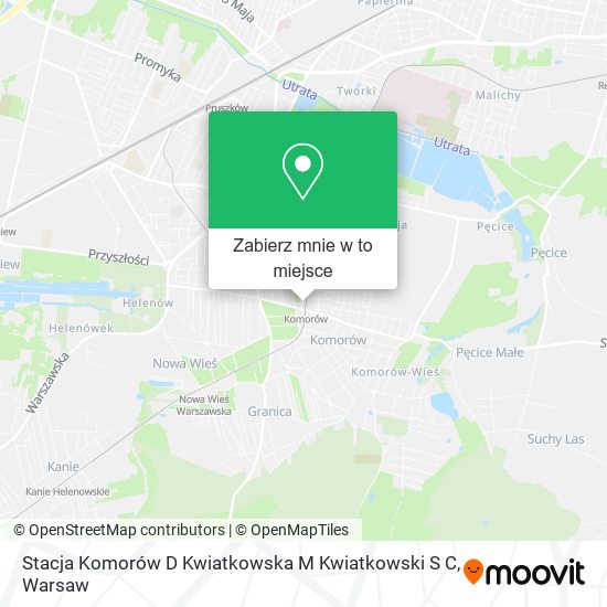 Mapa Stacja Komorów D Kwiatkowska M Kwiatkowski S C