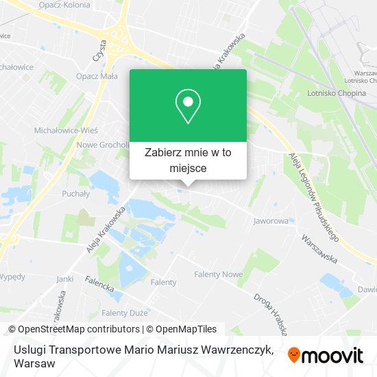 Mapa Uslugi Transportowe Mario Mariusz Wawrzenczyk