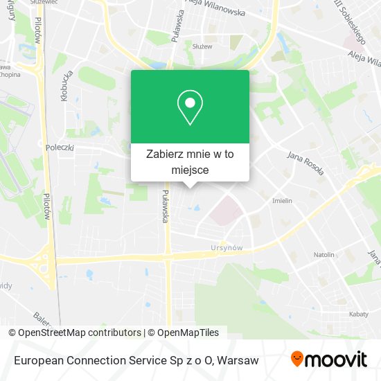 Mapa European Connection Service Sp z o O