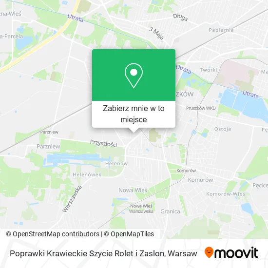 Mapa Poprawki Krawieckie Szycie Rolet i Zaslon