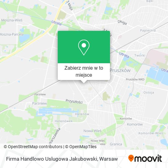 Mapa Firma Handlowo Uslugowa Jakubowski