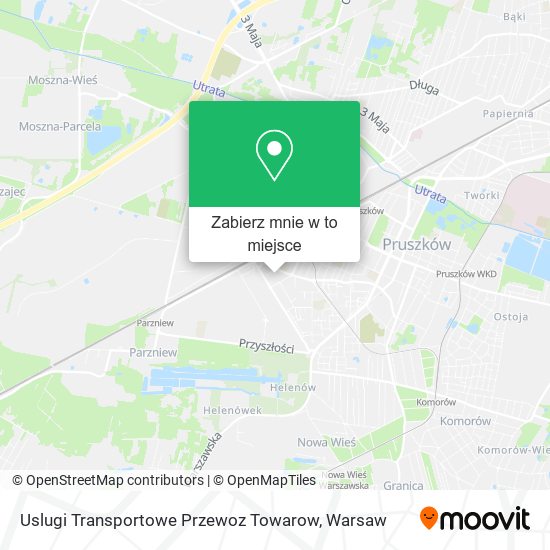 Mapa Uslugi Transportowe Przewoz Towarow