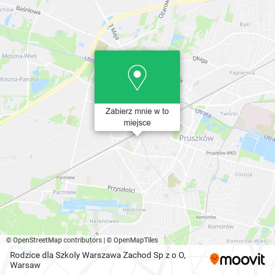 Mapa Rodzice dla Szkoly Warszawa Zachod Sp z o O