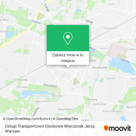 Mapa Uslugi Transportowo Osobowe Wieczorek Jerzy