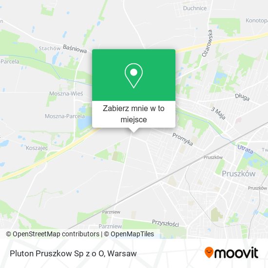 Mapa Pluton Pruszkow Sp z o O