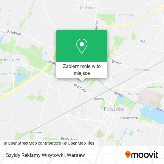 Mapa Szyldy Reklamy Wizytowki