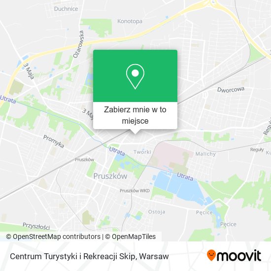Mapa Centrum Turystyki i Rekreacji Skip