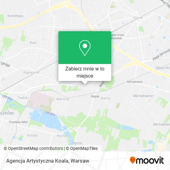 Mapa Agencja Artystyczna Koala