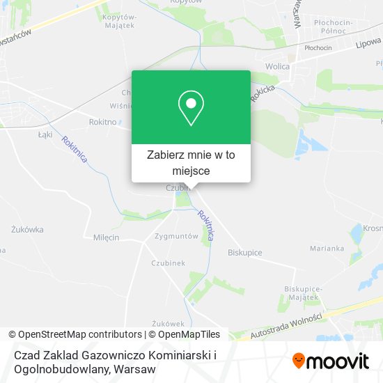 Mapa Czad Zaklad Gazowniczo Kominiarski i Ogolnobudowlany