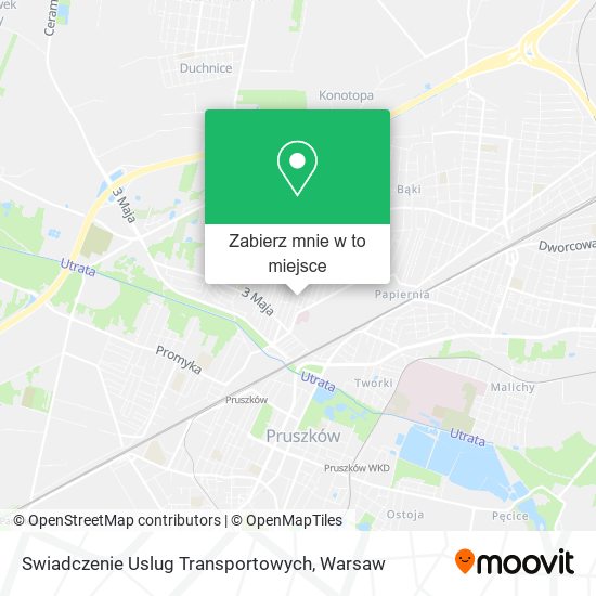 Mapa Swiadczenie Uslug Transportowych