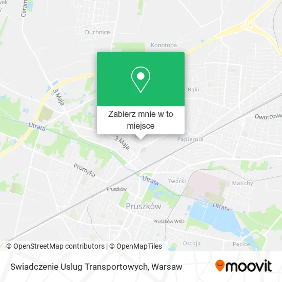 Mapa Swiadczenie Uslug Transportowych