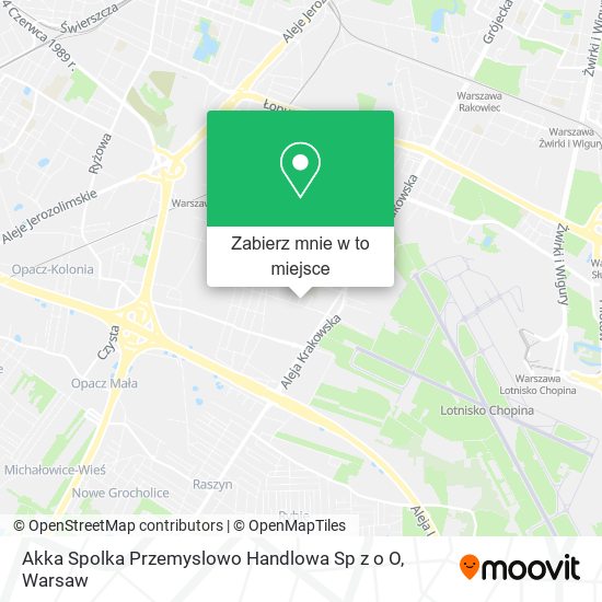 Mapa Akka Spolka Przemyslowo Handlowa Sp z o O