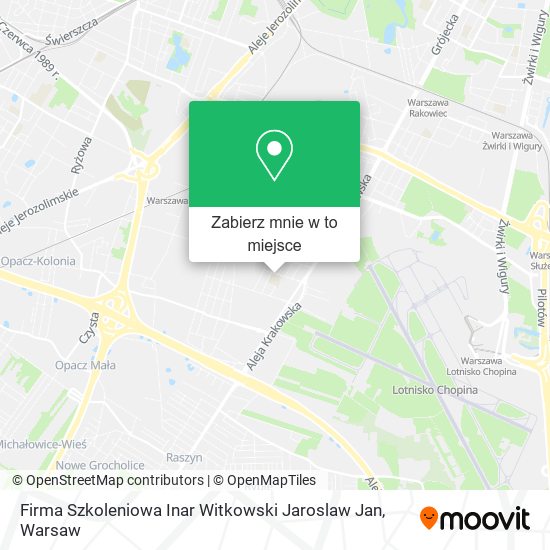 Mapa Firma Szkoleniowa Inar Witkowski Jaroslaw Jan