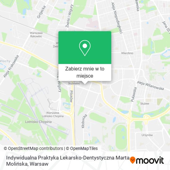 Mapa Indywidualna Praktyka Lekarsko-Dentystyczna Marta Molińska