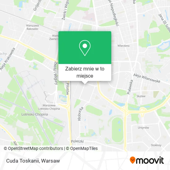 Mapa Cuda Toskanii