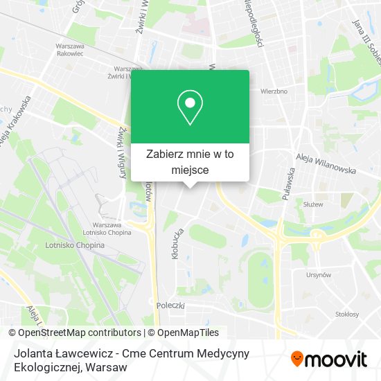 Mapa Jolanta Ławcewicz - Cme Centrum Medycyny Ekologicznej